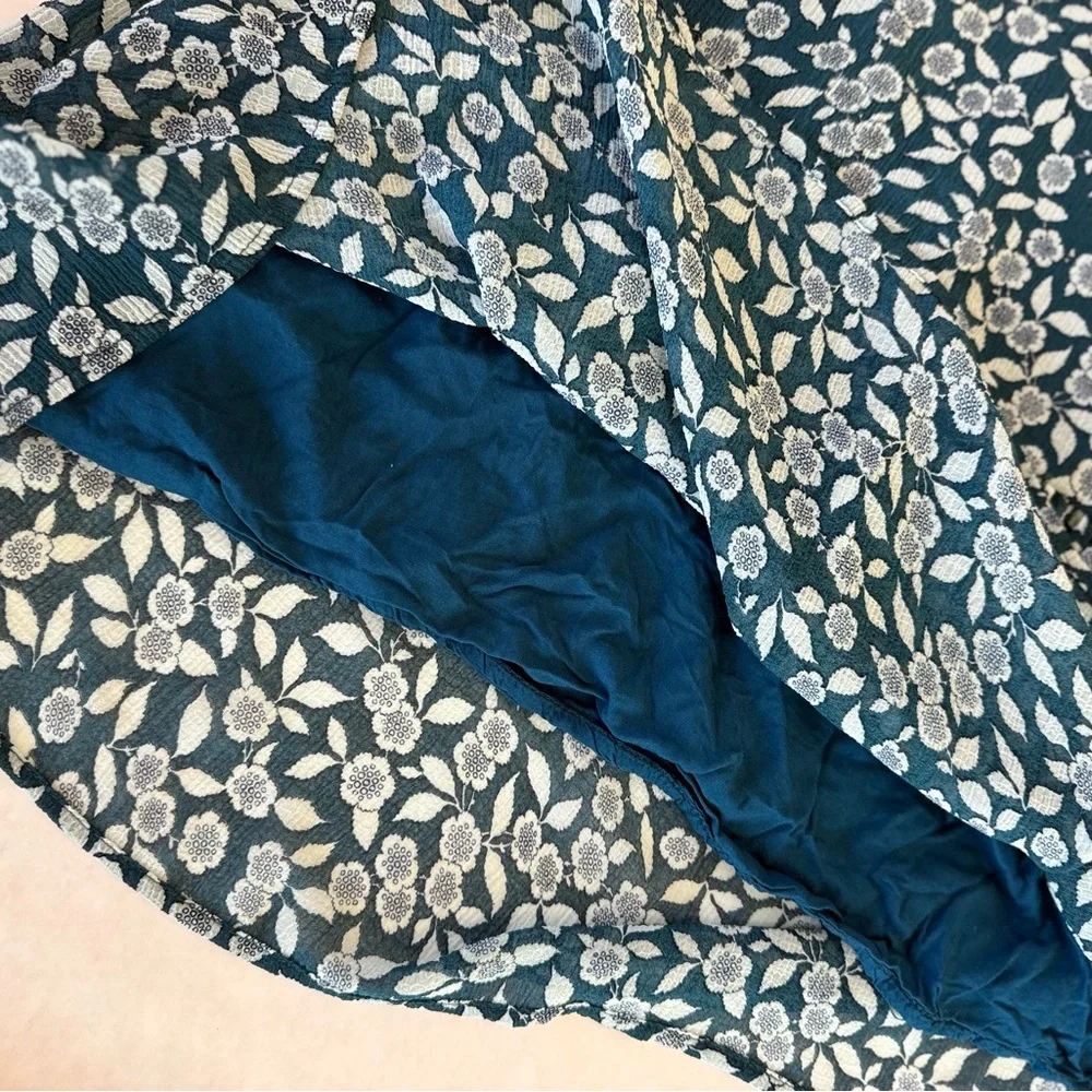 ba&sh Teal and Light Blue Floral Midi Dress - Picture 6 of 8